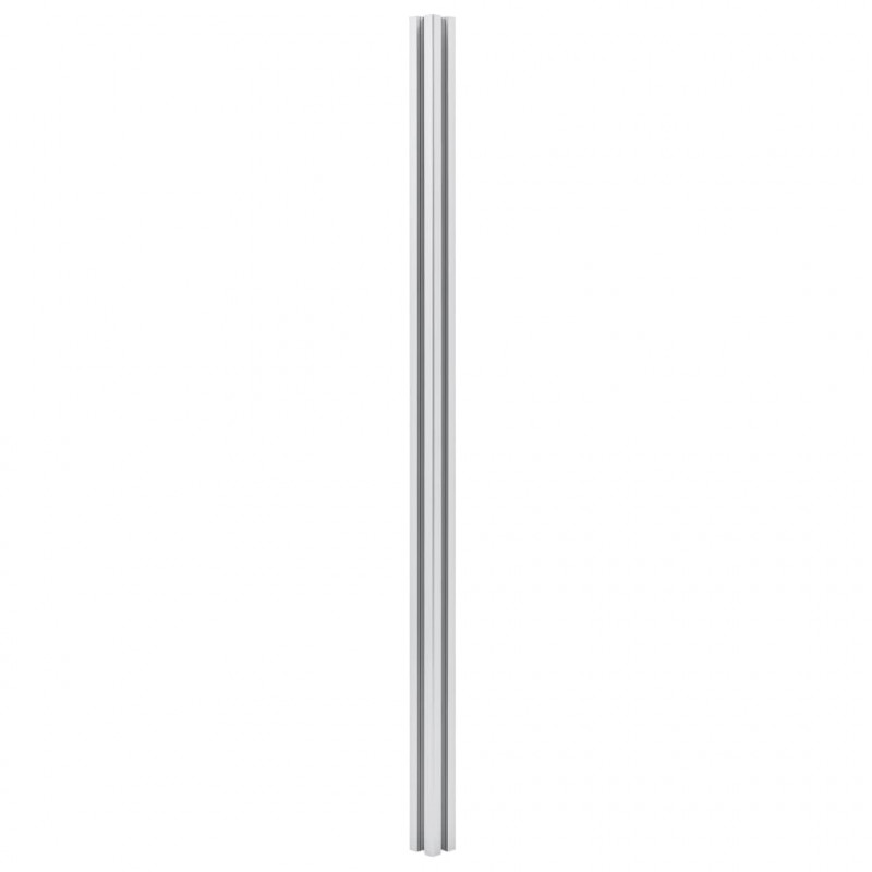 Słupki ogrodzeniowe, 3 szt., aluminium, 185 cm