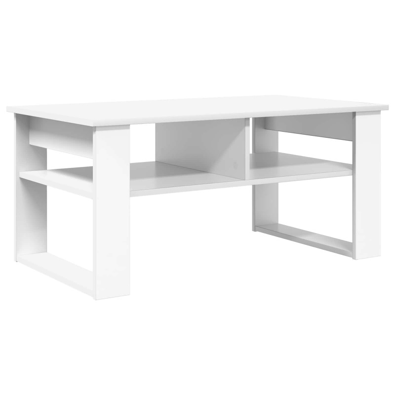 Stolik kawowy Biały 96 x 54 x 44 cm Materiał drewnopochodny