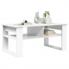 Stolik kawowy Biały 96 x 54 x 44 cm Materiał drewnopochodny