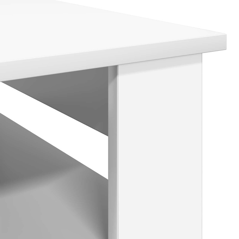 Stolik kawowy Biały 96 x 54 x 44 cm Materiał drewnopochodny