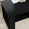 Stolik kawowy z przechowywaniem Czarny Dąb 96 x 54 x 44 cm