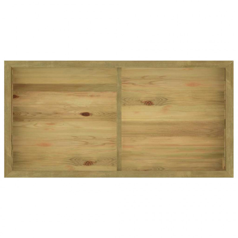Podniesiona donica, 196x100x50 cm, impregnowane drewno sosnowe