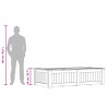 Podniesiona donica, 196x100x50 cm, impregnowane drewno sosnowe