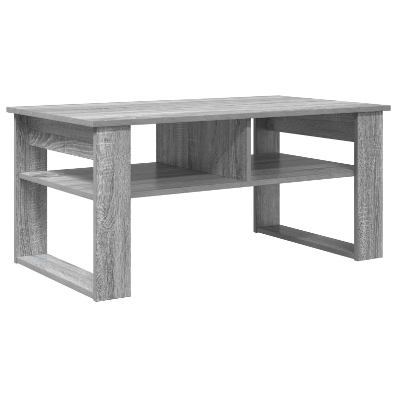 Stolik kawowy z przechowywaniem Szary Sonoma 96 x 54 x 44 cm