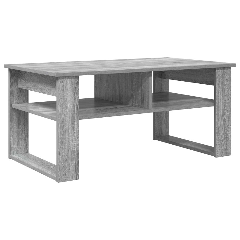 Stolik kawowy z przechowywaniem Szary Sonoma 96 x 54 x 44 cm