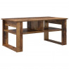 Stolik kawowy z przechowywaniem Stare drewno 96 x 54 x 44 cm