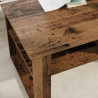 Stolik kawowy z przechowywaniem Stare drewno 96 x 54 x 44 cm
