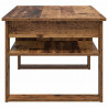 Stolik kawowy z przechowywaniem Stare drewno 96 x 54 x 44 cm