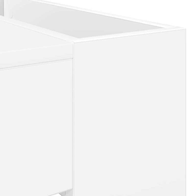Stolik kawowy Biały 110 x 50 x 41 cm Materiał drewnopochodny