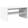 Stolik kawowy Biały 80 x 50 x 40 cm Materiał drewnopochodny