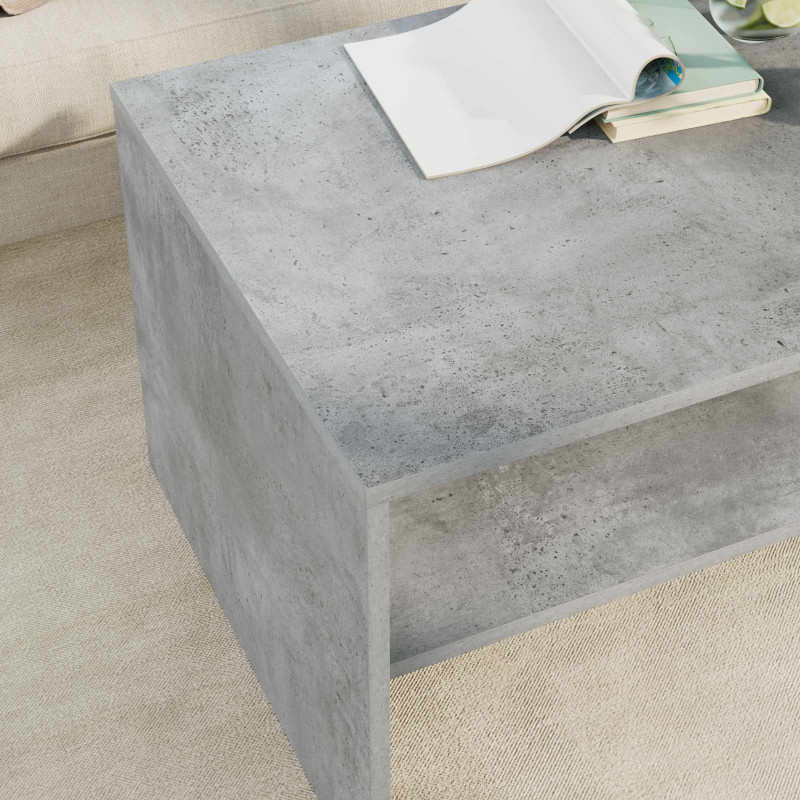 Stolik kawowy Betonowy szary 80 x 50 x 40 cm