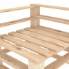 Narożna sofa ogrodowa z palet, drewniana
