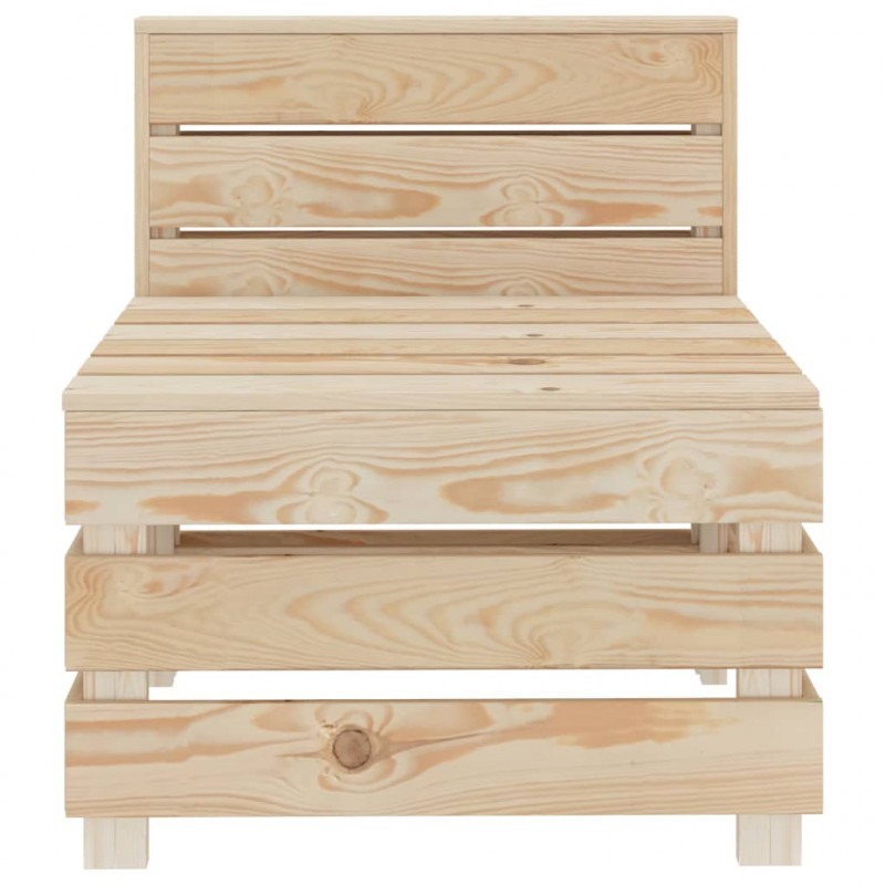 Ogrodowa sofa z palet, drewniana