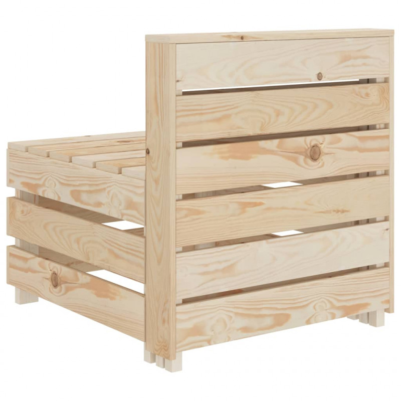 Ogrodowa sofa z palet, drewniana