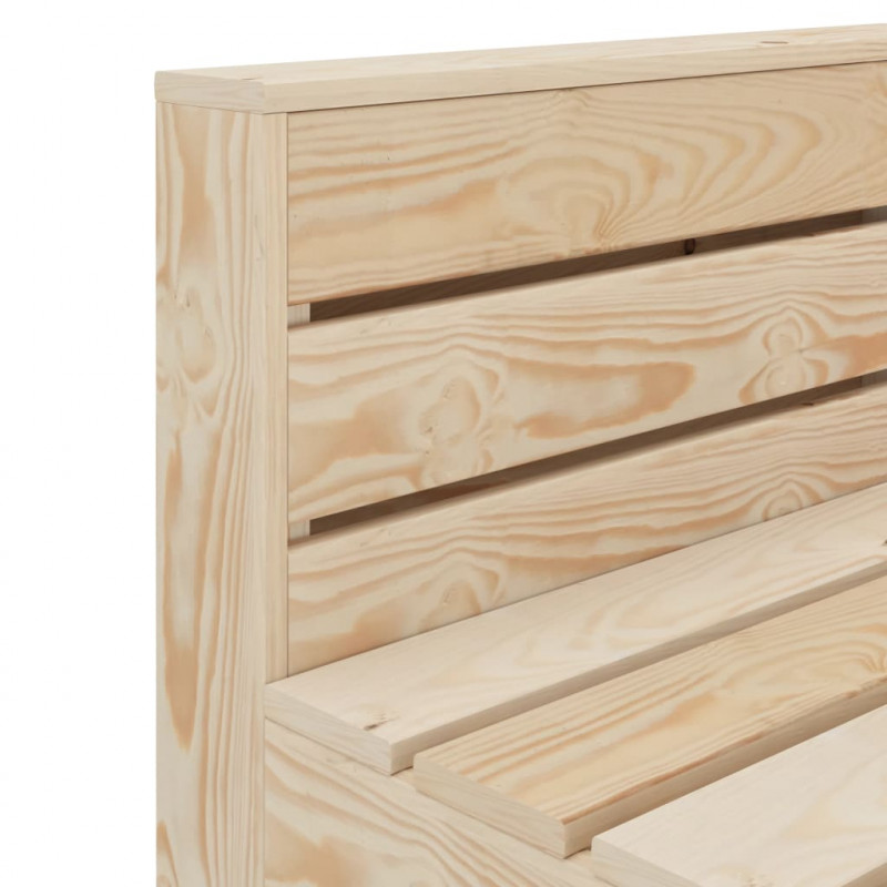 Ogrodowa sofa z palet, drewniana