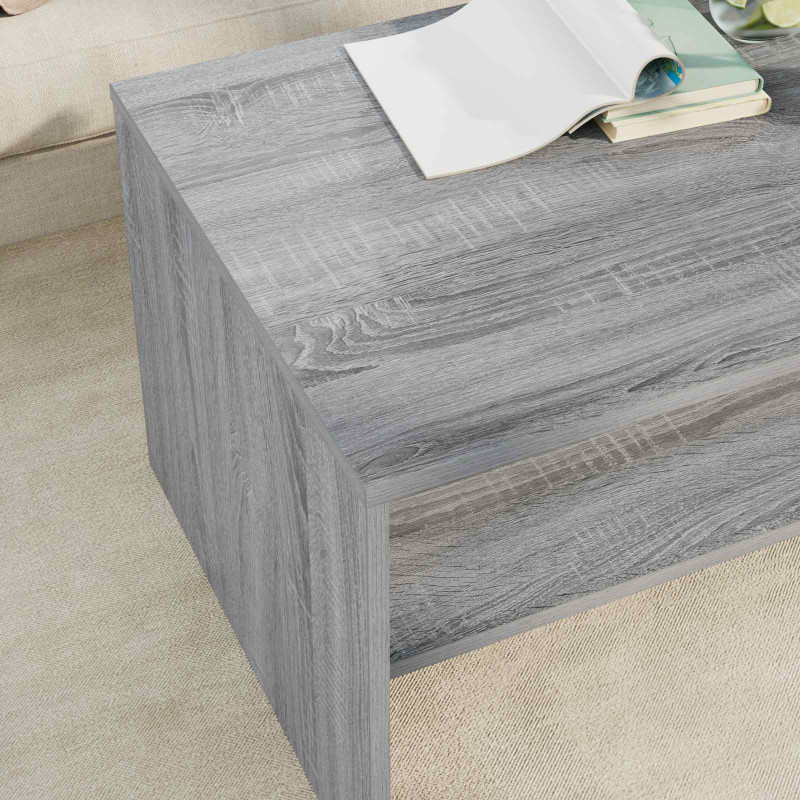 Stolik kawowy Szary Sonoma 80 x 50 x 40 cm