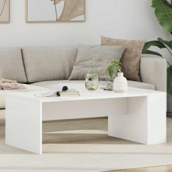 Stolik kawowy Biały 95 x 50 x 34 cm Materiał drewnopochodny