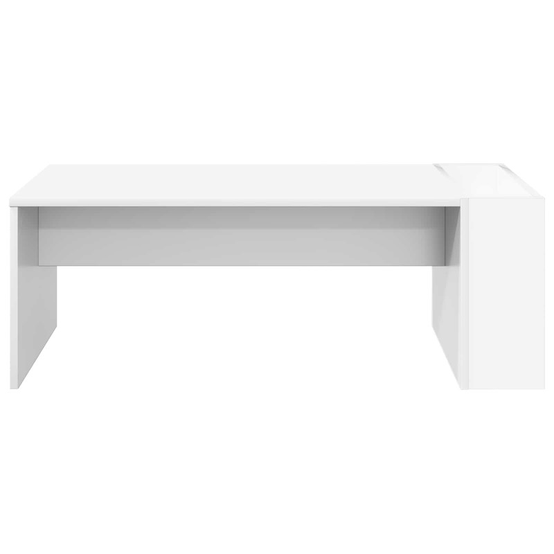 Stolik kawowy Biały 95 x 50 x 34 cm Materiał drewnopochodny