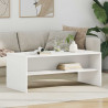 Stolik kawowy Biały 100 x 50 x 40 cm Materiał drewnopochodny