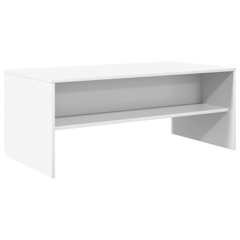 Stolik kawowy Biały 100 x 50 x 40 cm Materiał drewnopochodny