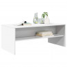 Stolik kawowy Biały 100 x 50 x 40 cm Materiał drewnopochodny