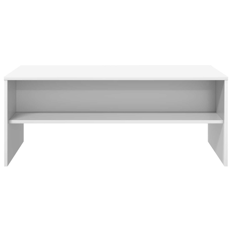 Stolik kawowy Biały 100 x 50 x 40 cm Materiał drewnopochodny