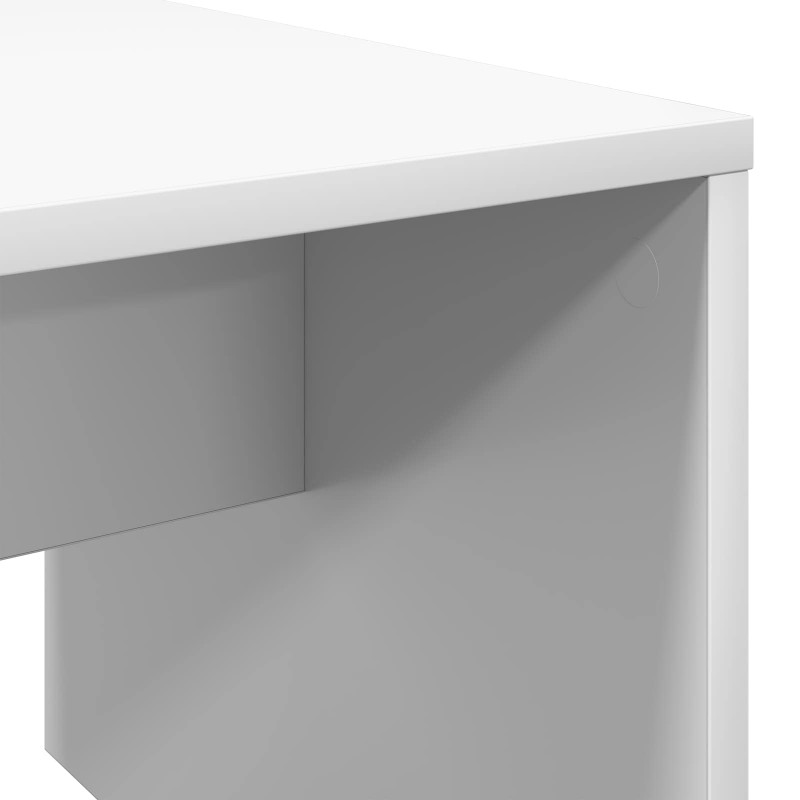 Stolik kawowy Biały 90 x 45 x 35 cm Materiał drewnopochodny