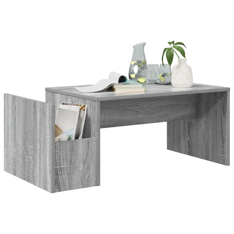 Stolik kawowy Szary Sonoma 90 x 45 x 35 cm