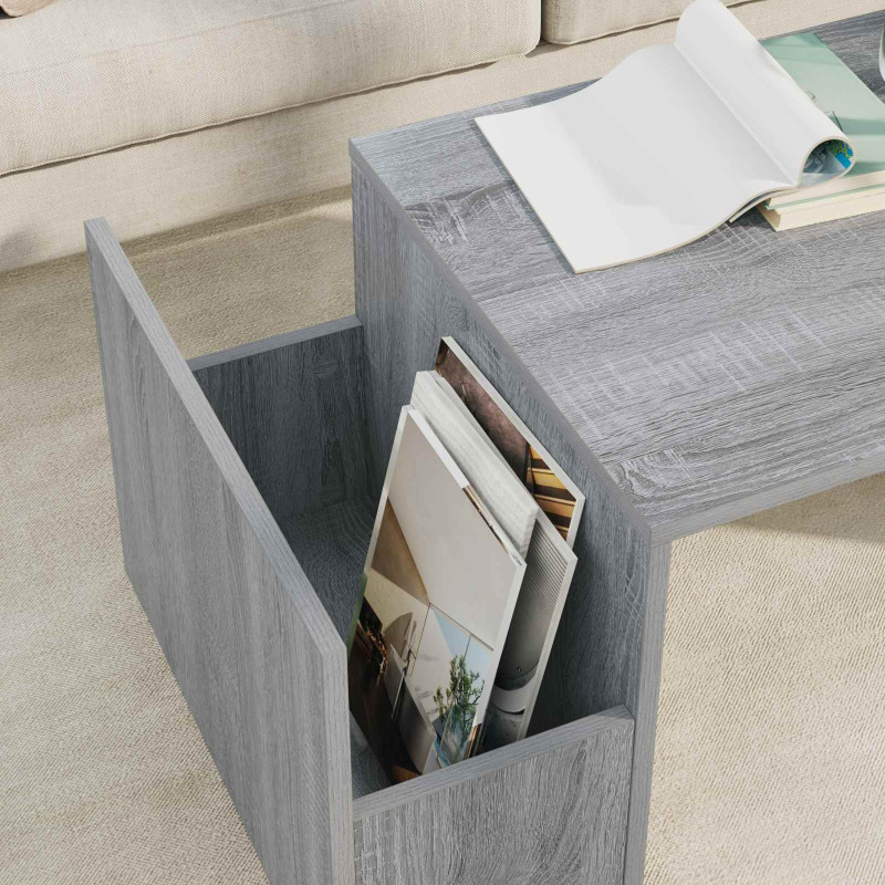 Stolik kawowy Szary Sonoma 90 x 45 x 35 cm