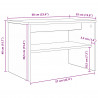 Szafka pod telewizor Betonowy szary 60 x 35 x 40 cm