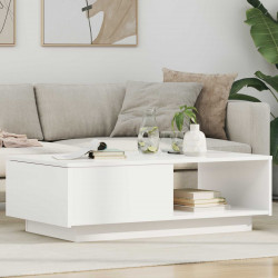 Stolik kawowy Biały 95 x 55 x 31 cm Materiał drewnopochodny