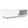 Stolik kawowy Biały 95 x 55 x 31 cm Materiał drewnopochodny