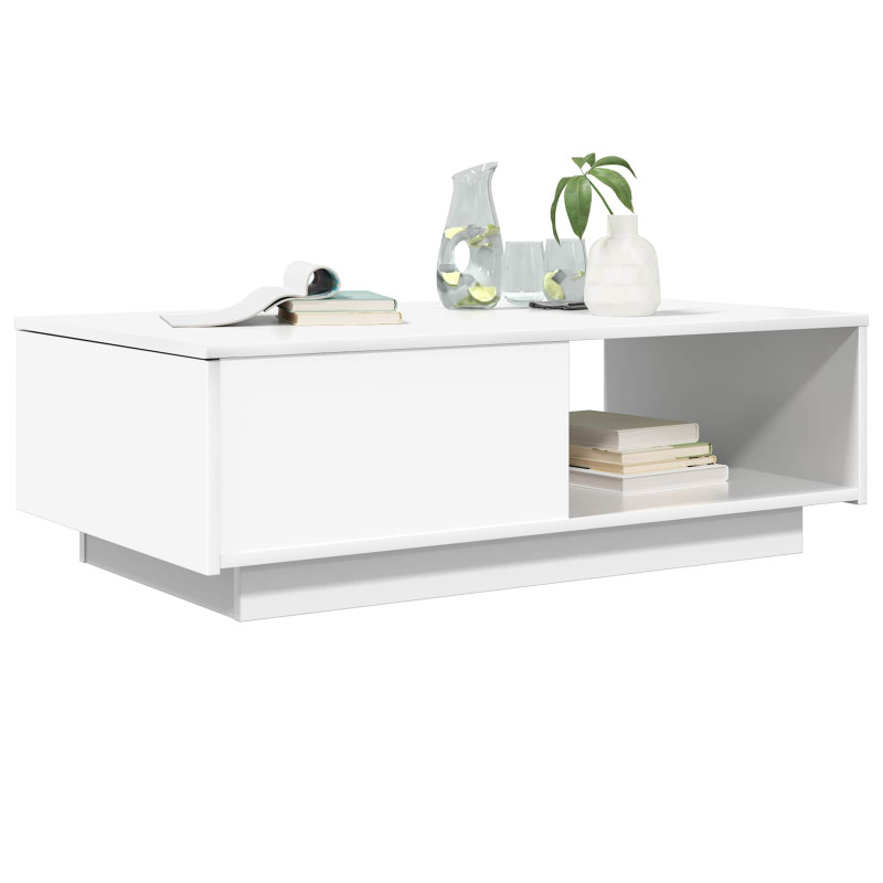 Stolik kawowy Biały 95 x 55 x 31 cm Materiał drewnopochodny