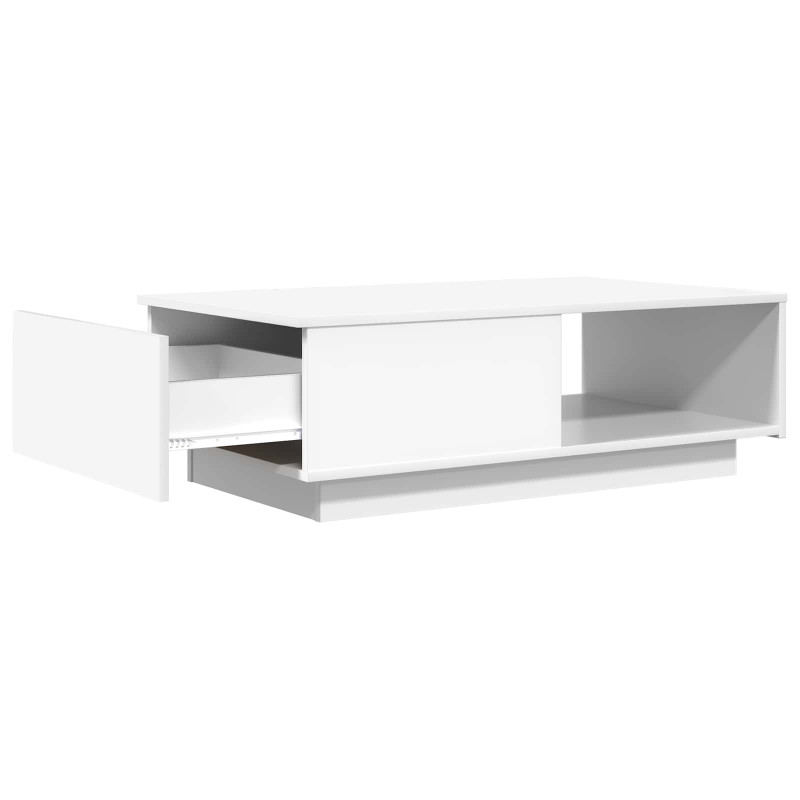 Stolik kawowy Biały 95 x 55 x 31 cm Materiał drewnopochodny