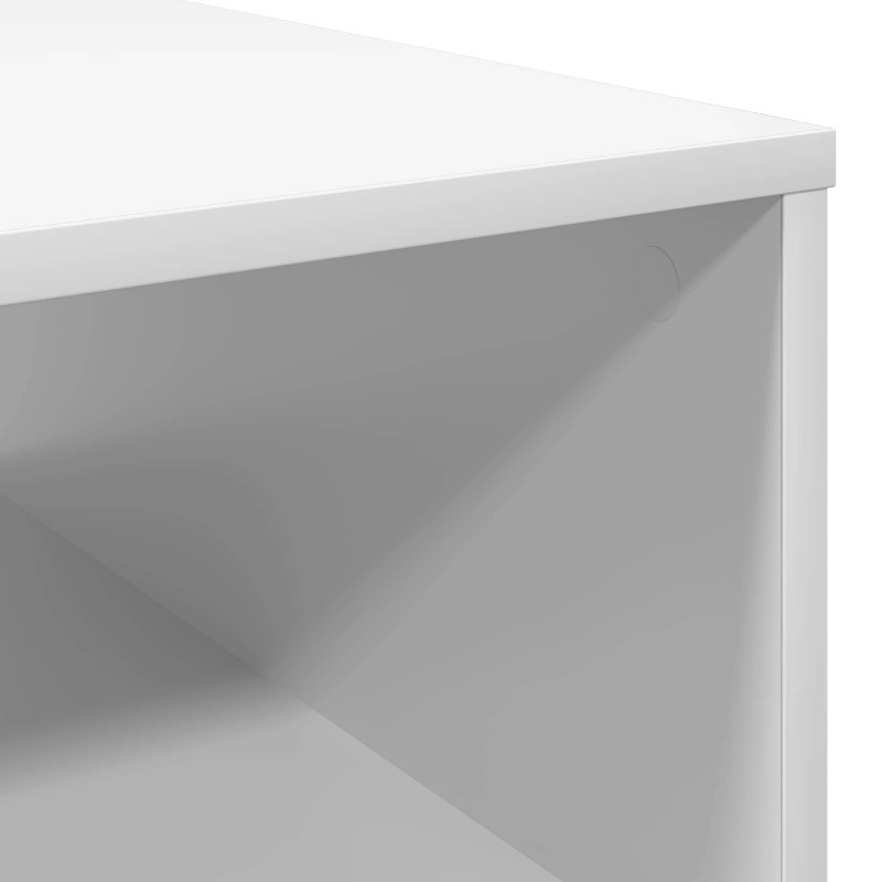 Stolik kawowy Biały 95 x 55 x 31 cm Materiał drewnopochodny