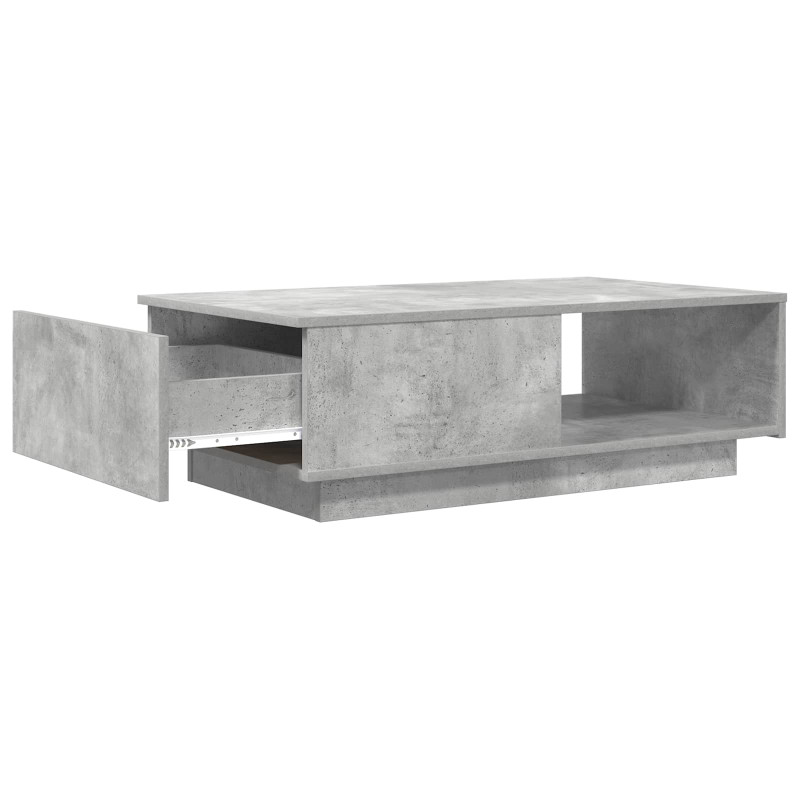 Stolik kawowy z szufladą Betonowy szary 95 x 55 x 31 cm
