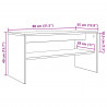 Szafka pod telewizor Betonowy szary 80 x 35 x 40 cm