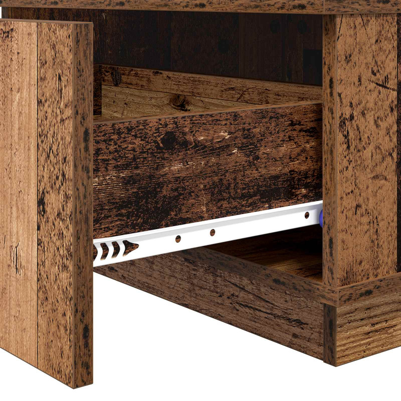 Stolik kawowy z szufladą Stare drewno 95 x 55 x 31 cm