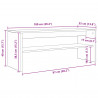 Szafka pod telewizor Czarny Dąb 100 x 35 x 40 cm