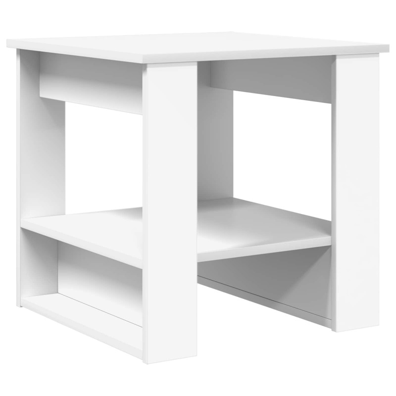 Stolik kawowy Biały 51 x 50 x 50 cm Materiał drewnopochodny