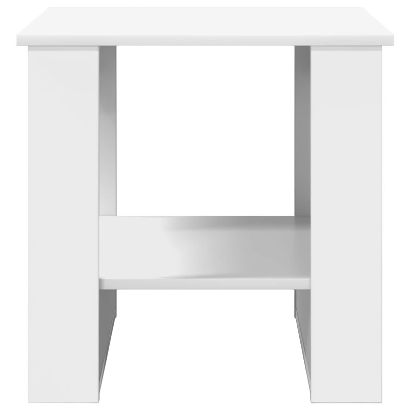 Stolik kawowy Biały 51 x 50 x 50 cm Materiał drewnopochodny