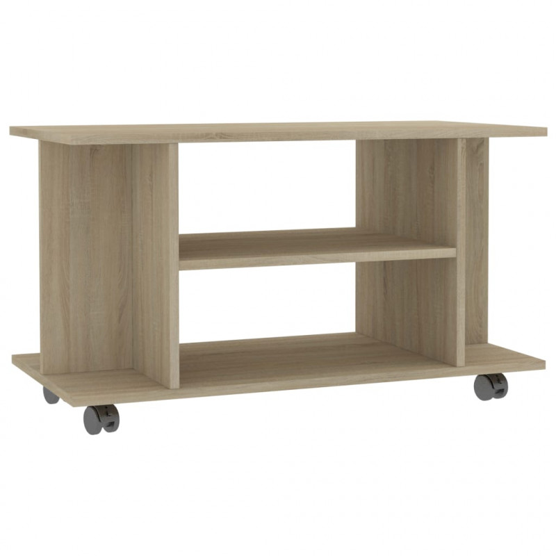 Szafka pod TV, dąb sonoma, 80x40x45 cm, materiał drewnopochodny