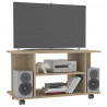 Szafka pod TV, dąb sonoma, 80x40x45 cm, materiał drewnopochodny