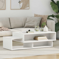 Stolik kawowy Biały 105 x 50 x 32,5 cm Materiał drewnopochodny
