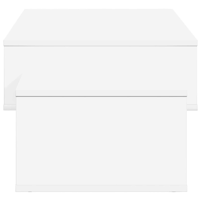 Stolik kawowy Biały 105 x 50 x 32,5 cm Materiał drewnopochodny