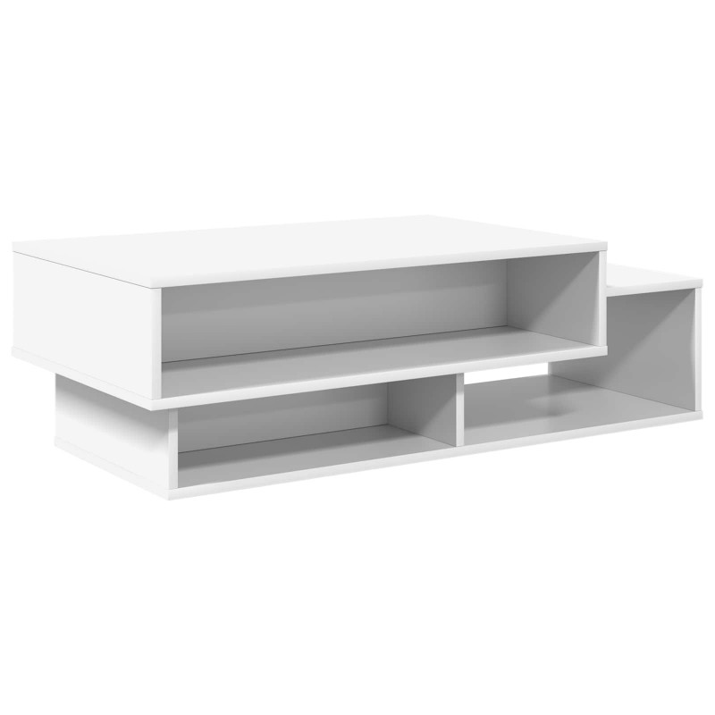Stolik kawowy Biały 105 x 50 x 32,5 cm Materiał drewnopochodny