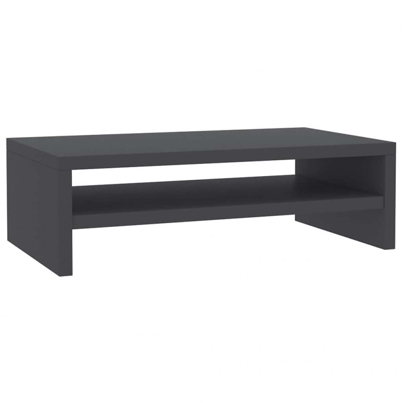 Podstawka pod monitor szara 42x24x13 cm materiał drewnopochodny