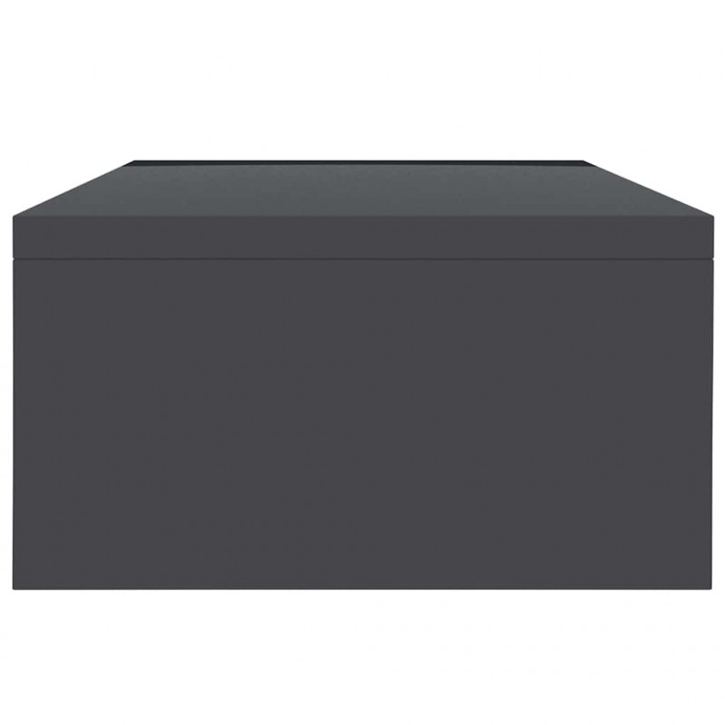 Podstawka pod monitor szara 42x24x13 cm materiał drewnopochodny