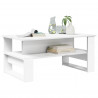 Stolik kawowy Biały 90 x 50 x 40 cm Materiał drewnopochodny