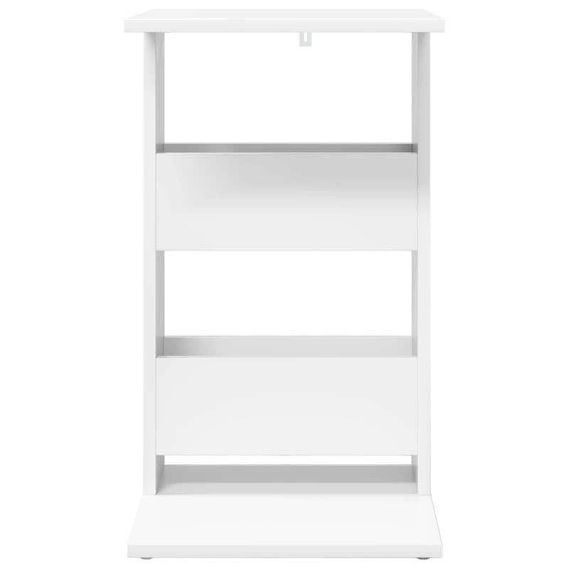 Stolik boczny Biały 40 x 35 x 60,5 cm Materiał drewnopochodny